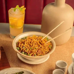 Bacon Kimchi Noodles