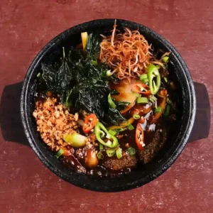 Asian Greens Stone Bowl